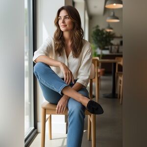 Diane B black suede loafers featuring tassel detailing with stud accents Sz 8.5